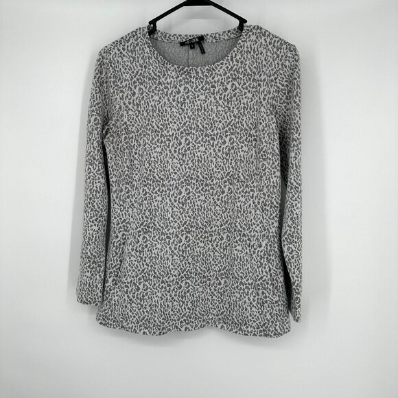 Nic‎ + Zoe leopard print Long sleeve top size Small - Picture 1 of 5